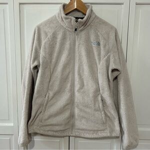 The North Face Beige Textured Fleece Jacket